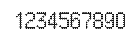 5×9数字点阵字体 ddN59AA0755