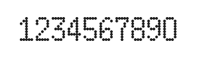 5×9数字点阵字体 ddN59AA0762