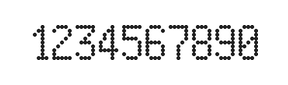 5×9数字点阵字体 ddN59AA0763