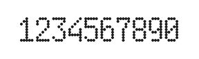 5×9数字点阵字体 ddN59AA0767