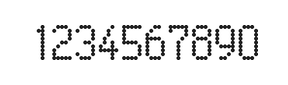 5×9数字点阵字体 ddN59AA0769