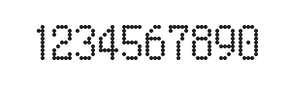 5×9数字点阵字体 ddN59AA0772