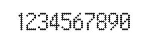 5×9数字点阵字体 ddN59AA0775