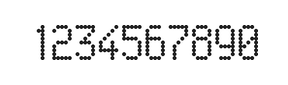5×9数字点阵字体 ddN59AA0787