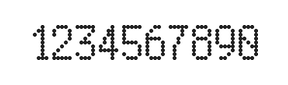 5×9数字点阵字体 ddN59AA0794