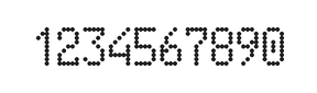 5×9数字点阵字体 ddN59AA0795
