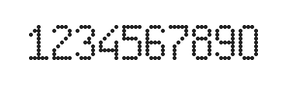 5×9数字点阵字体 ddN59AA0797