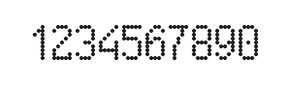 5×9数字点阵字体 ddN59AA0798