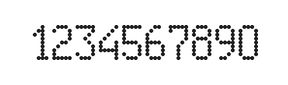 5×9数字点阵字体 ddN59AA0799
