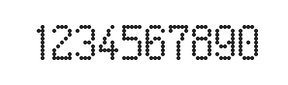 5×9数字点阵字体 ddN59AA0816