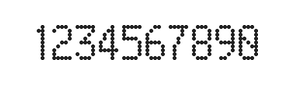 5×9数字点阵字体 ddN59AA0817