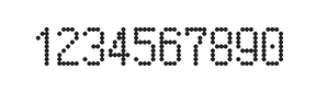 5×9数字点阵字体 ddN59AA0818