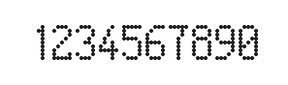 5×9数字点阵字体 ddN59AA0821