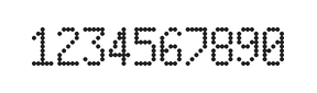 5×9数字点阵字体 ddN59AA0823