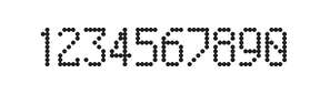 5×9数字点阵字体 ddN59AA0824