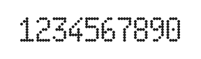5×9数字点阵字体 ddN59AA0826