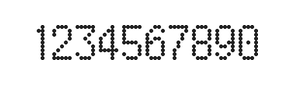 5×9数字点阵字体 ddN59AA0827