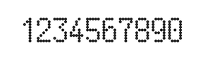 5×9数字点阵字体 ddN59AA0828