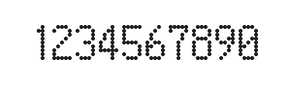 5×9数字点阵字体 ddN59AA0831
