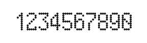 5×9数字点阵字体 ddN59AA0835