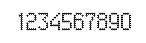 5×9数字点阵字体 ddN59AA0838