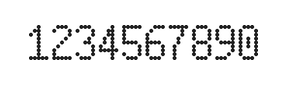 5×9数字点阵字体 ddN59AA0842