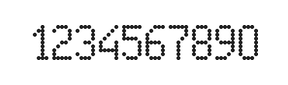 5×9数字点阵字体 ddN59AA0845