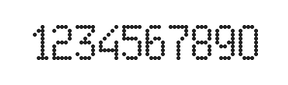 5×9数字点阵字体 ddN59AA0847