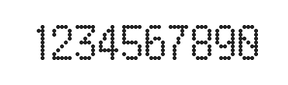 5×9数字点阵字体 ddN59AA0848