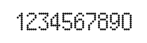 5×9数字点阵字体 ddN59AA0849