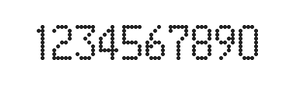 5×9数字点阵字体 ddN59AA0852