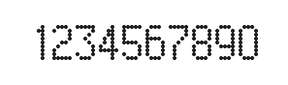 5×9数字点阵字体 ddN59AA0855
