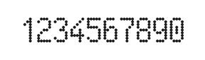 5×9数字点阵字体 ddN59AA0856
