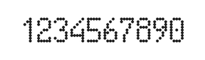 5×9数字点阵字体 ddN59AA0857