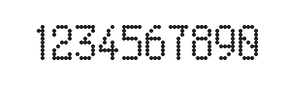 5×9数字点阵字体 ddN59AA0858