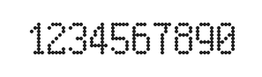 5×9数字点阵字体 ddN59AA0859