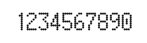 5×9数字点阵字体 ddN59AA0863