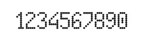 5×9数字点阵字体 ddN59AA0864
