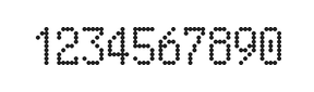 5×9数字点阵字体 ddN59AA0866