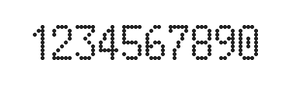 5×9数字点阵字体 ddN59AA0869