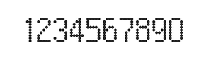 5×9数字点阵字体 ddN59AA0872