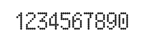 5×9数字点阵字体 ddN59AA0873