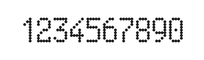 5×9数字点阵字体 ddN59AA0878