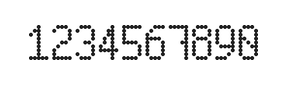 5×9数字点阵字体 ddN59AA0881