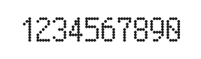 5×9数字点阵字体 ddN59AA0883