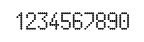 5×9数字点阵字体 ddN59AA0887