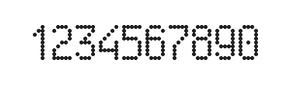 5×9数字点阵字体 ddN59AA0888