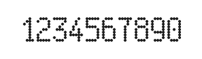 5×9数字点阵字体 ddN59AA0891