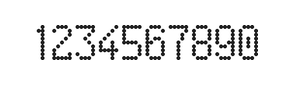 5×9数字点阵字体 ddN59AA0892