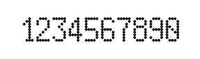 5×9数字点阵字体 ddN59AA0895
